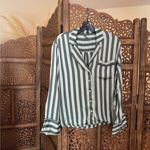 Anthropologie Striped Blouse S